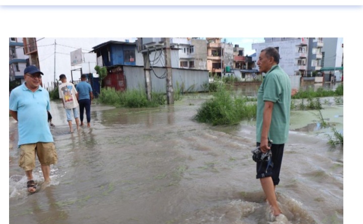 हनुमन्तेमा बाढीः मध्यरातदेखि नै भक्तपुरका विभिन्न स्थान प्रभावित लाखौँको क्षति